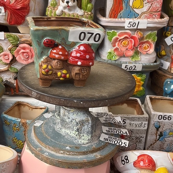 粗陶材质多肉花盆