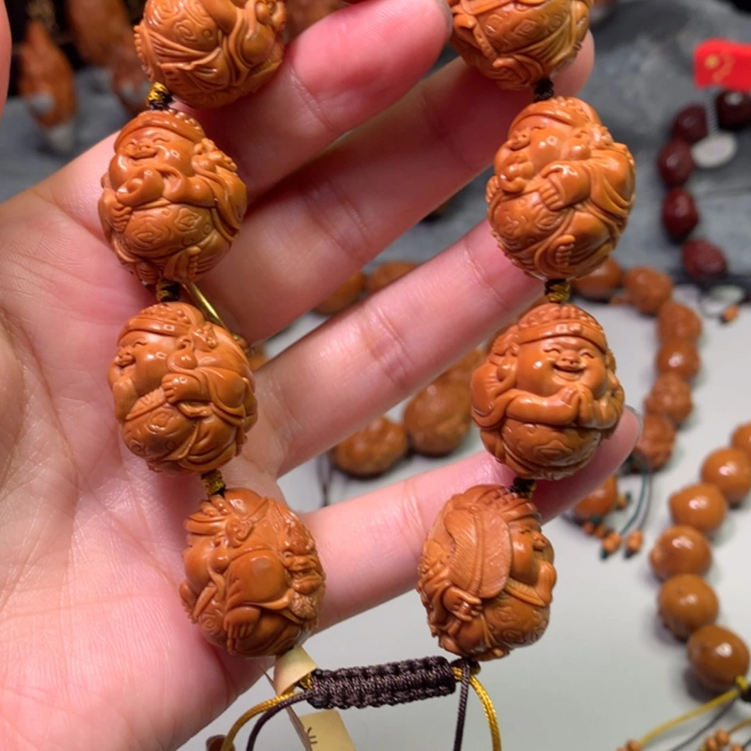 【闪购商品】橄榄核手串/手链背兽财神橄榄核手串20
