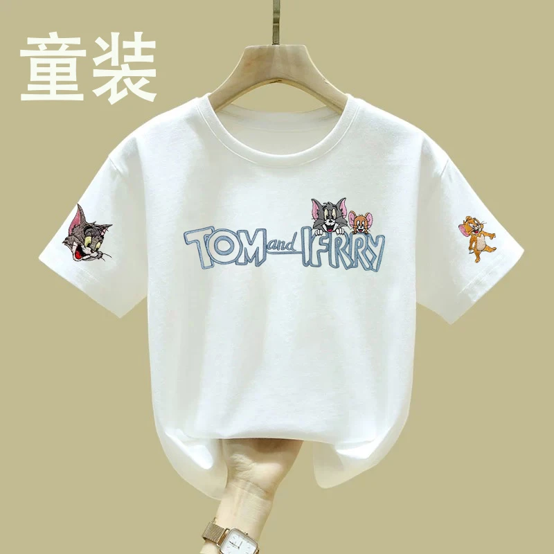 【童装】2025纯棉短袖t恤夏装休闲卡通半袖上衣中大童儿童休闲百搭