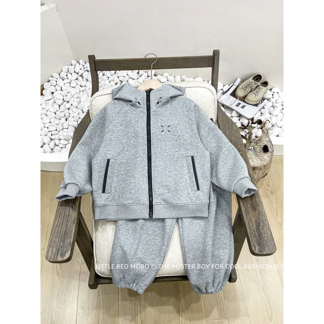 【现现】童装男童针织套装休闲2025春秋新款儿童两件套MMT81907