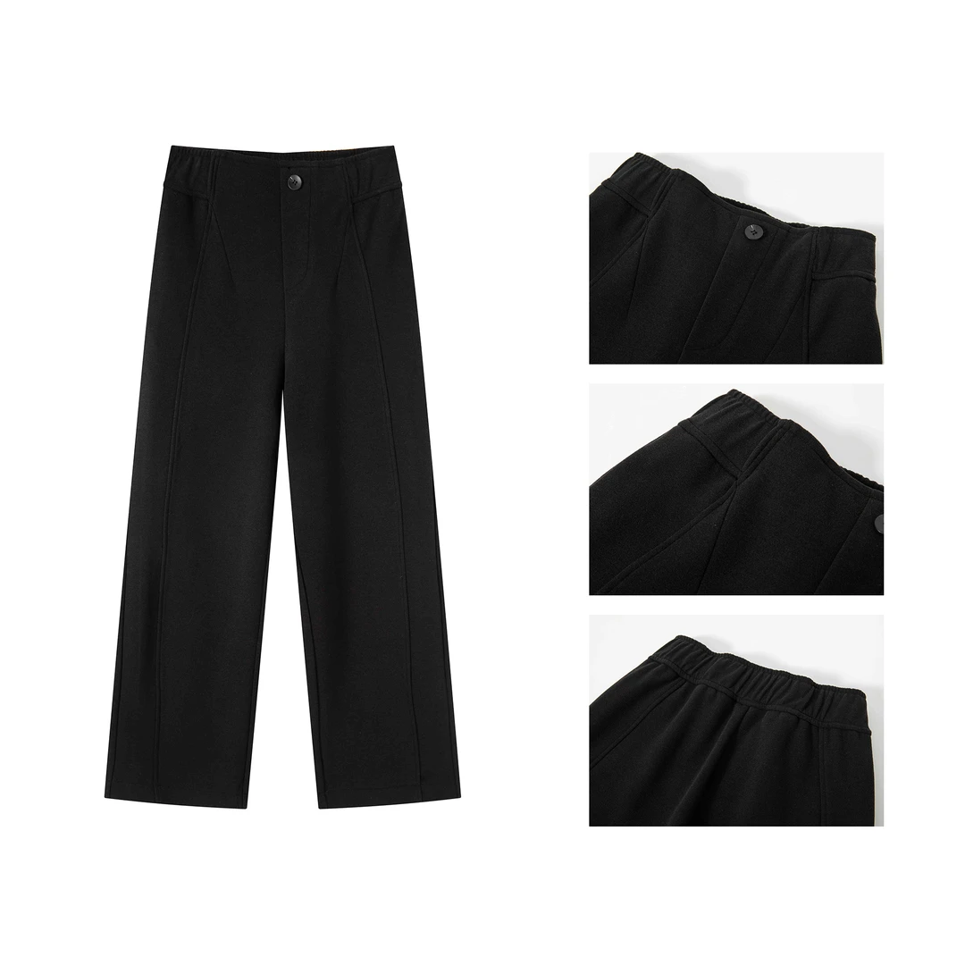 羊毛-加厚镰刀裤保暖高腰百搭窄版阔腿裤