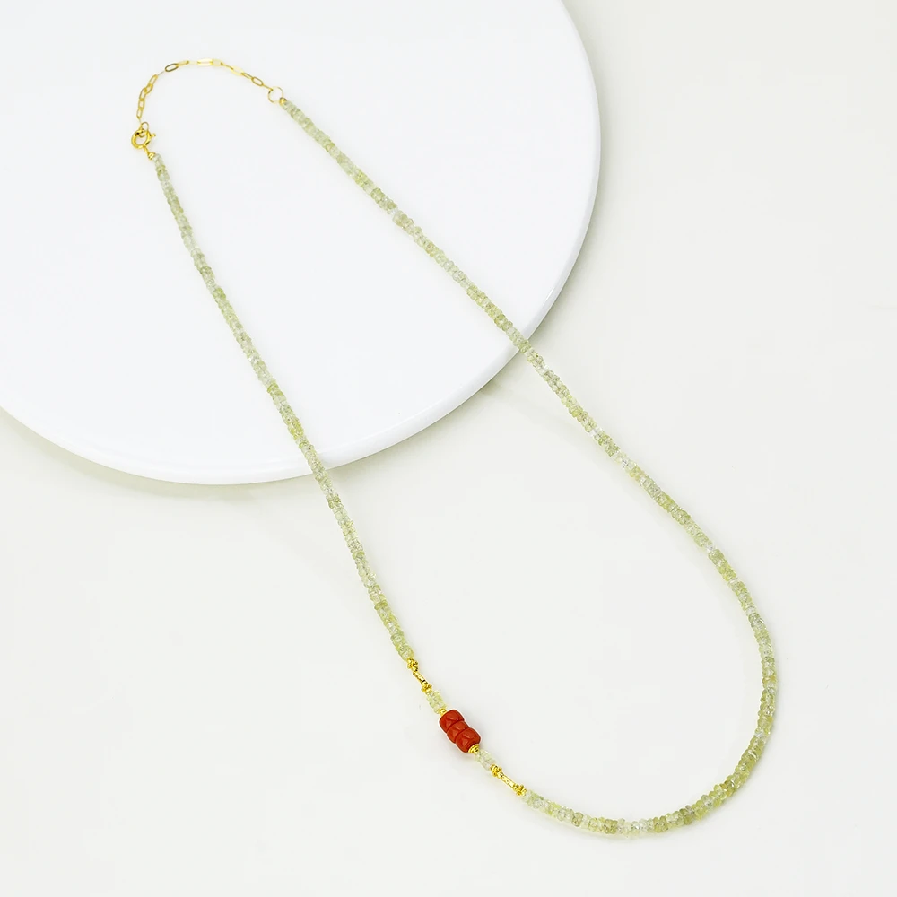 【烁时】18K青提蓝宝石项链（40+5）45039