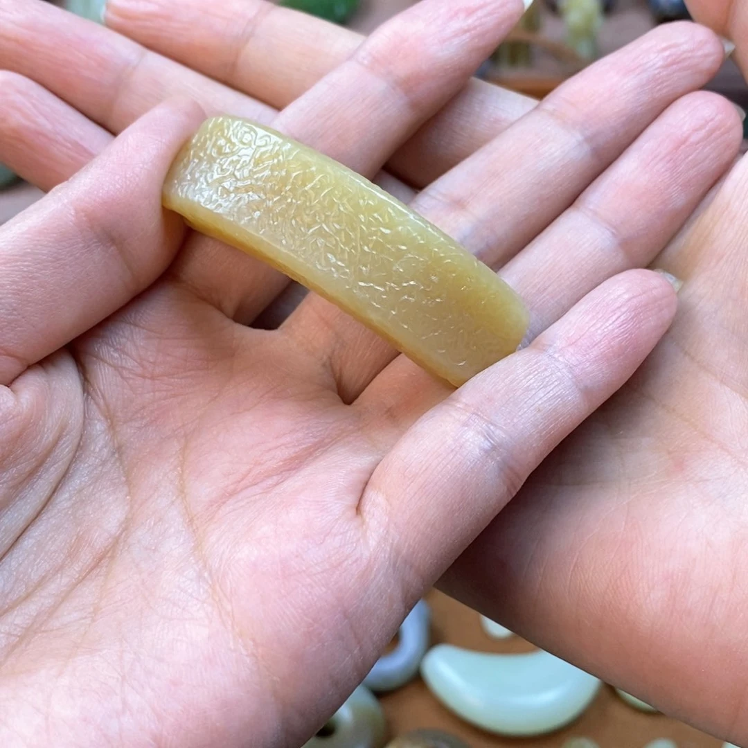 和田玉（糖玉）手链未镶嵌我****肉定制