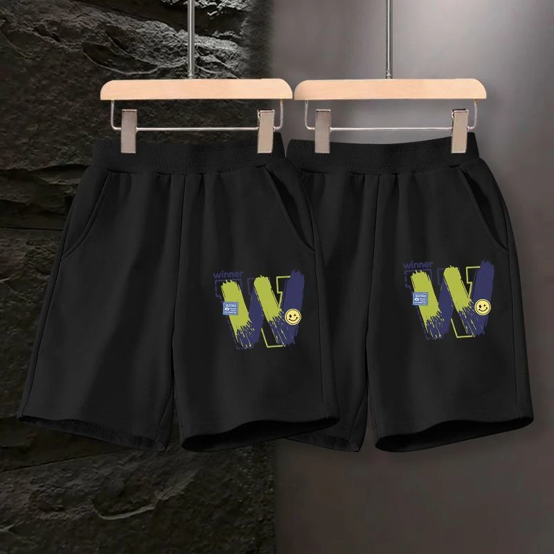 儿童a类纯棉短裤夏季新款薄款卡通印花五分裤男童女童夏装裤休闲