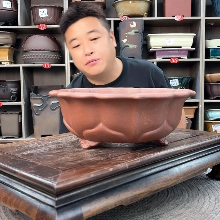 紫砂花盆紫砂的味道很好喝的