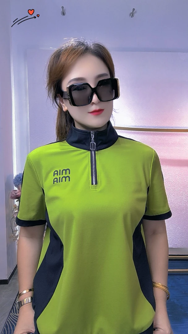 字母短款常规款潮流中老年女装女装九分裤女士