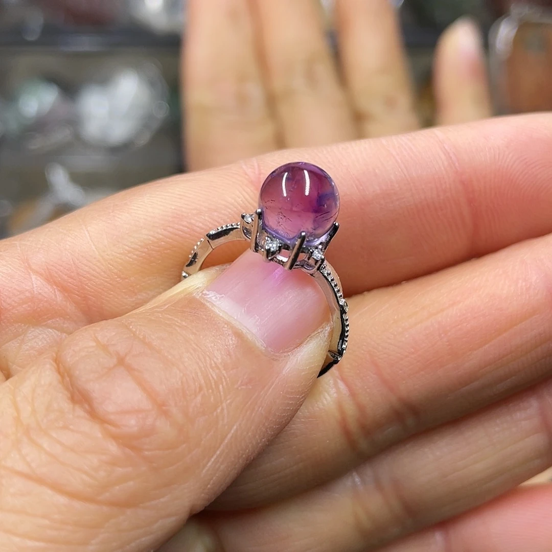 【闪购商品】水晶珠宝半成品银S925镶嵌戒指