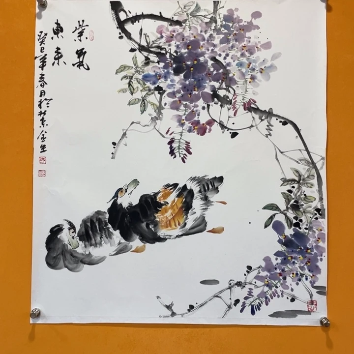 国画李川浦精品花鸟画