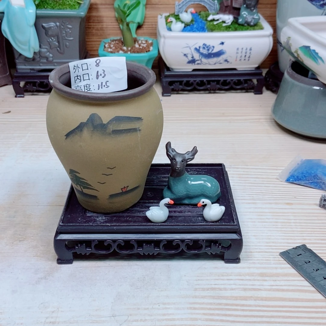 瓷片陶瓷花盆陶瓷艺术