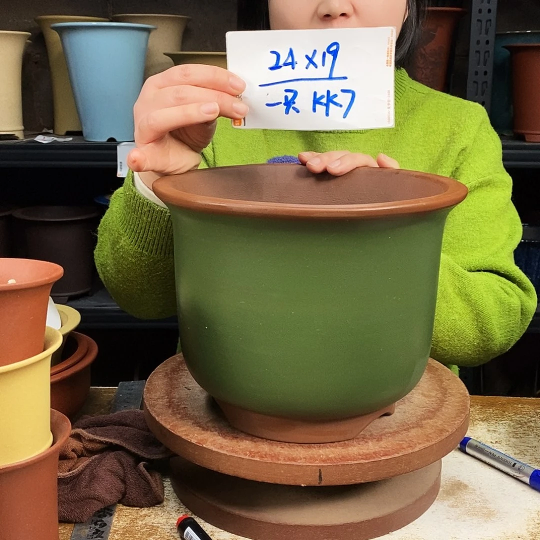 紫砂一只紫砂花盆KK7