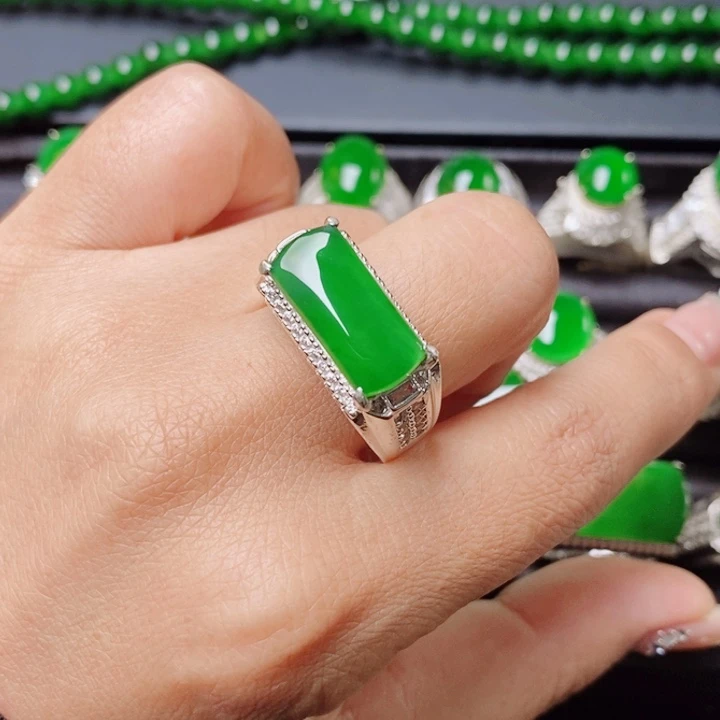 未镶嵌戒指翡翠天然翡翠正品