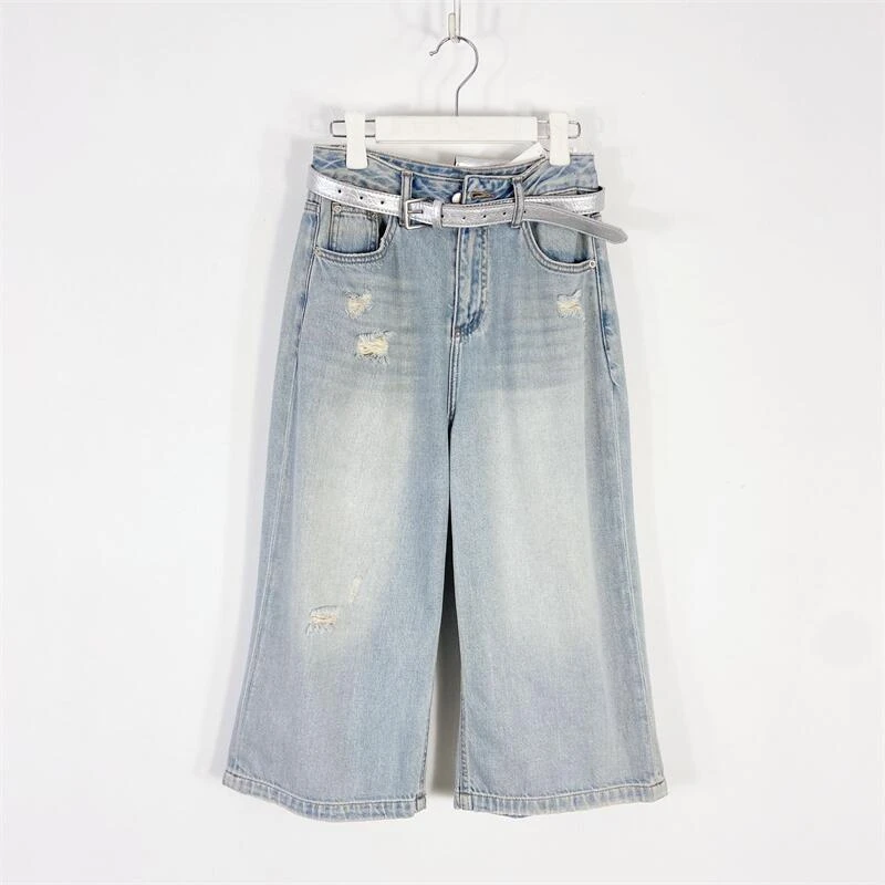 【77衣橱】ES8362精品女装牛仔裤【红人上新】