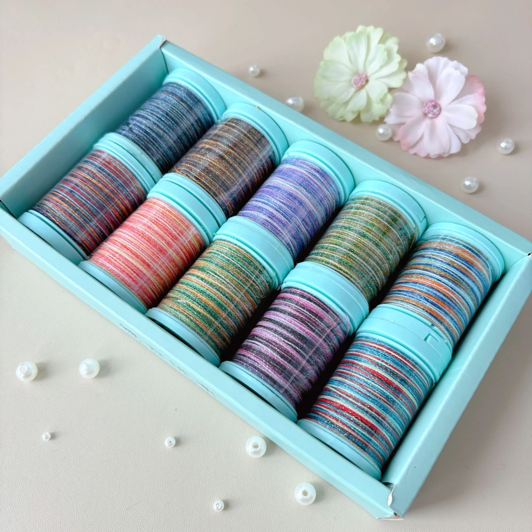 永夜色系蜡线爆闪星空段染蜡线股线手工DIY编绳专用