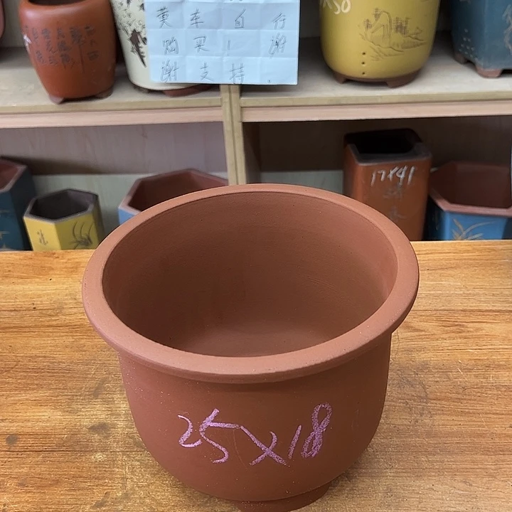 紫砂花盆，透气花盆