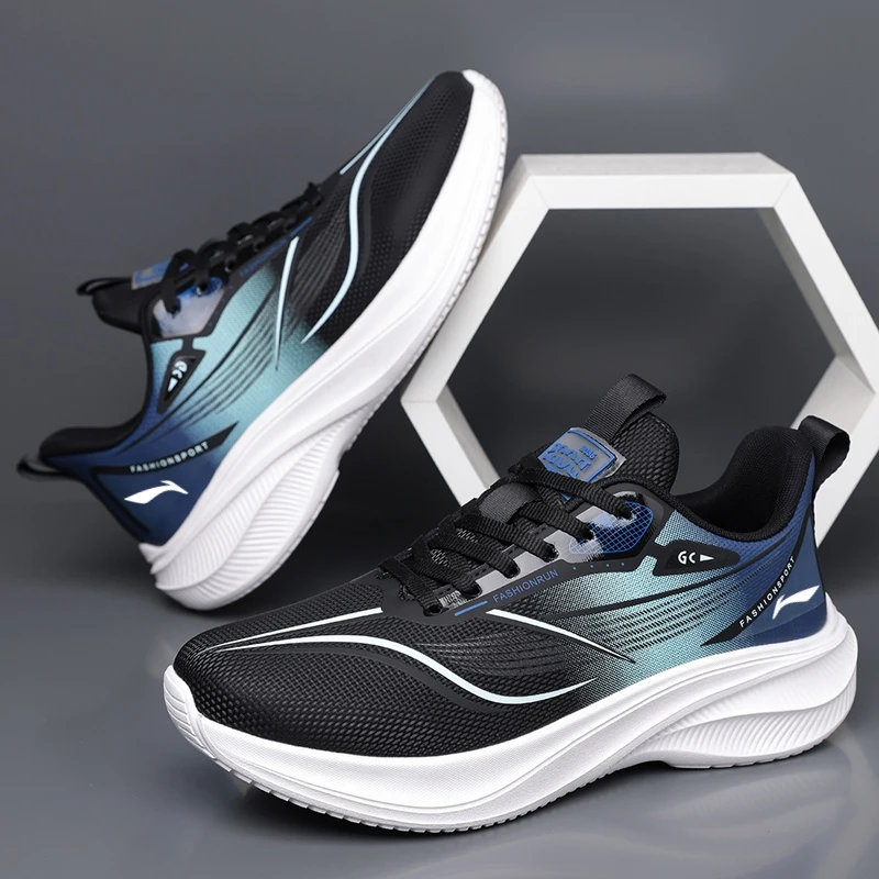 李.宁联名HKTY男鞋秋季休闲轻便男士慢跑专用跑鞋防滑软底运动鞋