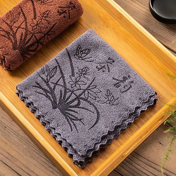 高级加厚纯棉茶巾 大号吸水加厚茶巾茶布 功夫茶具配件高档品包邮