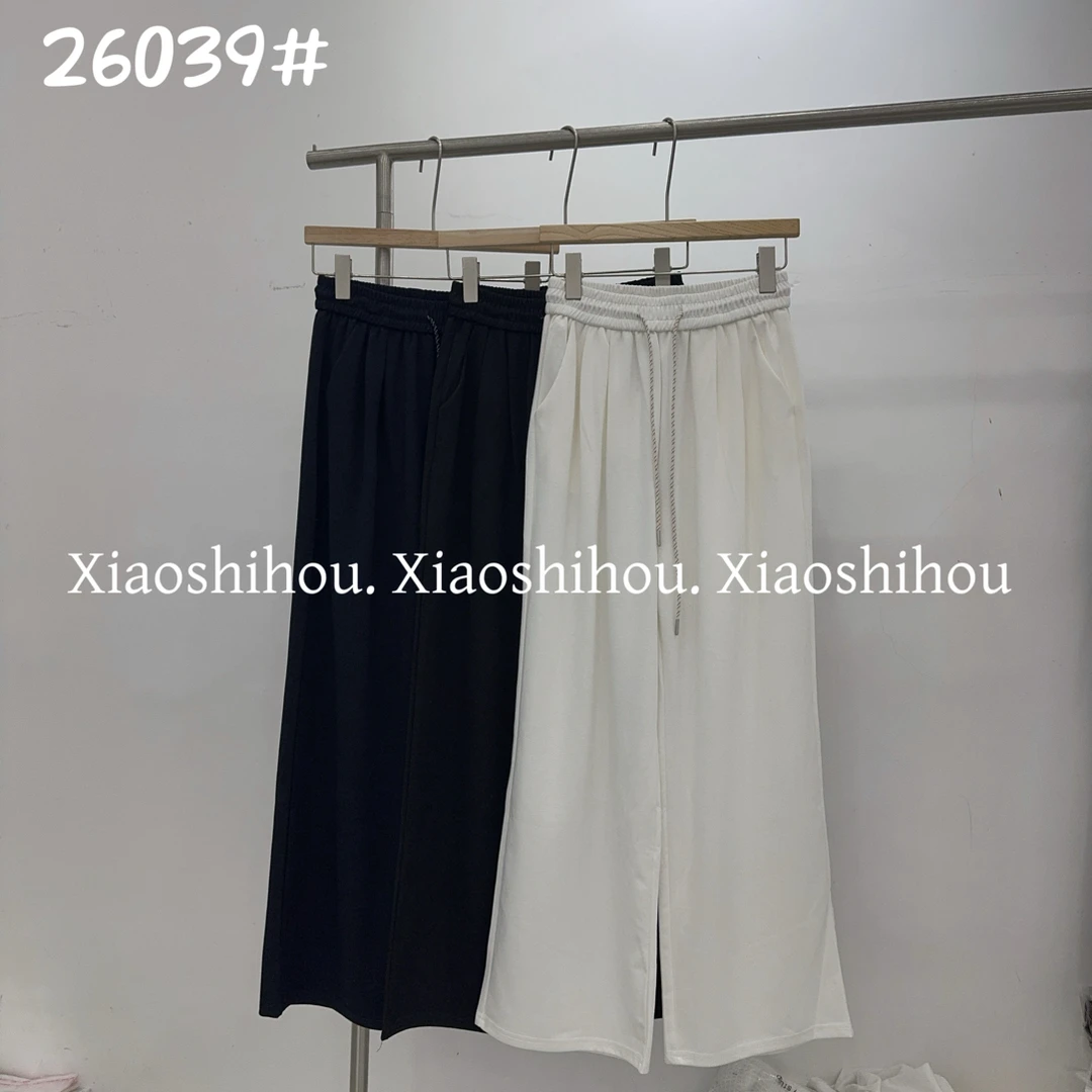 小时候女装店橡皮筋休闲阔腿裤26039