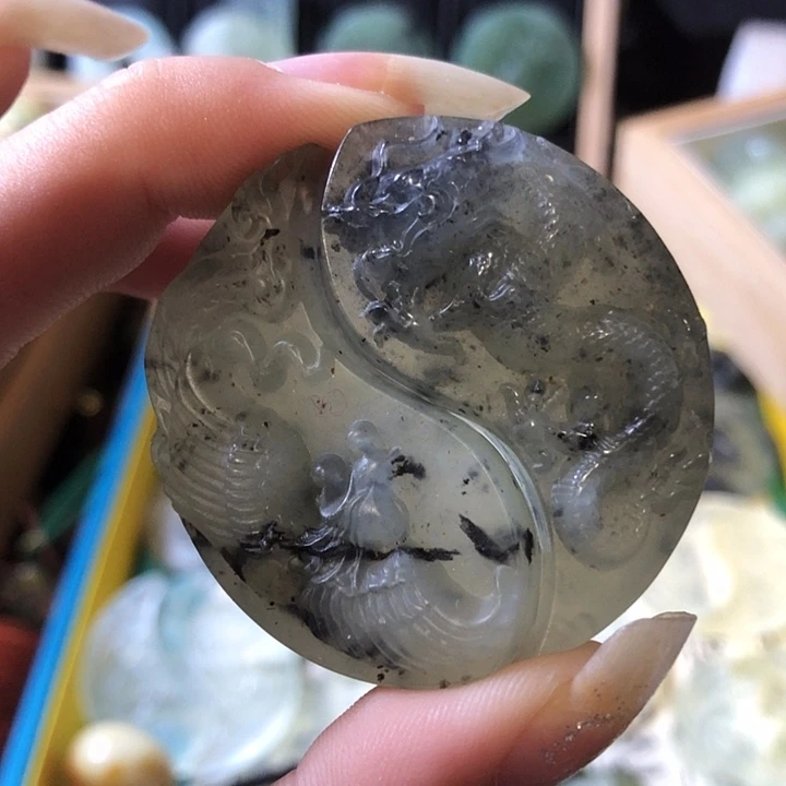 岫玉未镶嵌岫玉挂件