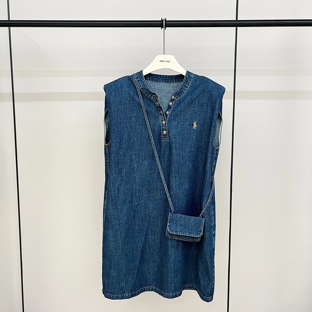 【MAODOU】5449 拉夫 复古牛仔连衣裙 不需要文案 只有爆款