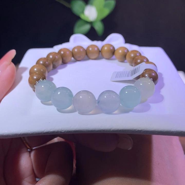 翡翠散珠马卡龙手串卡11