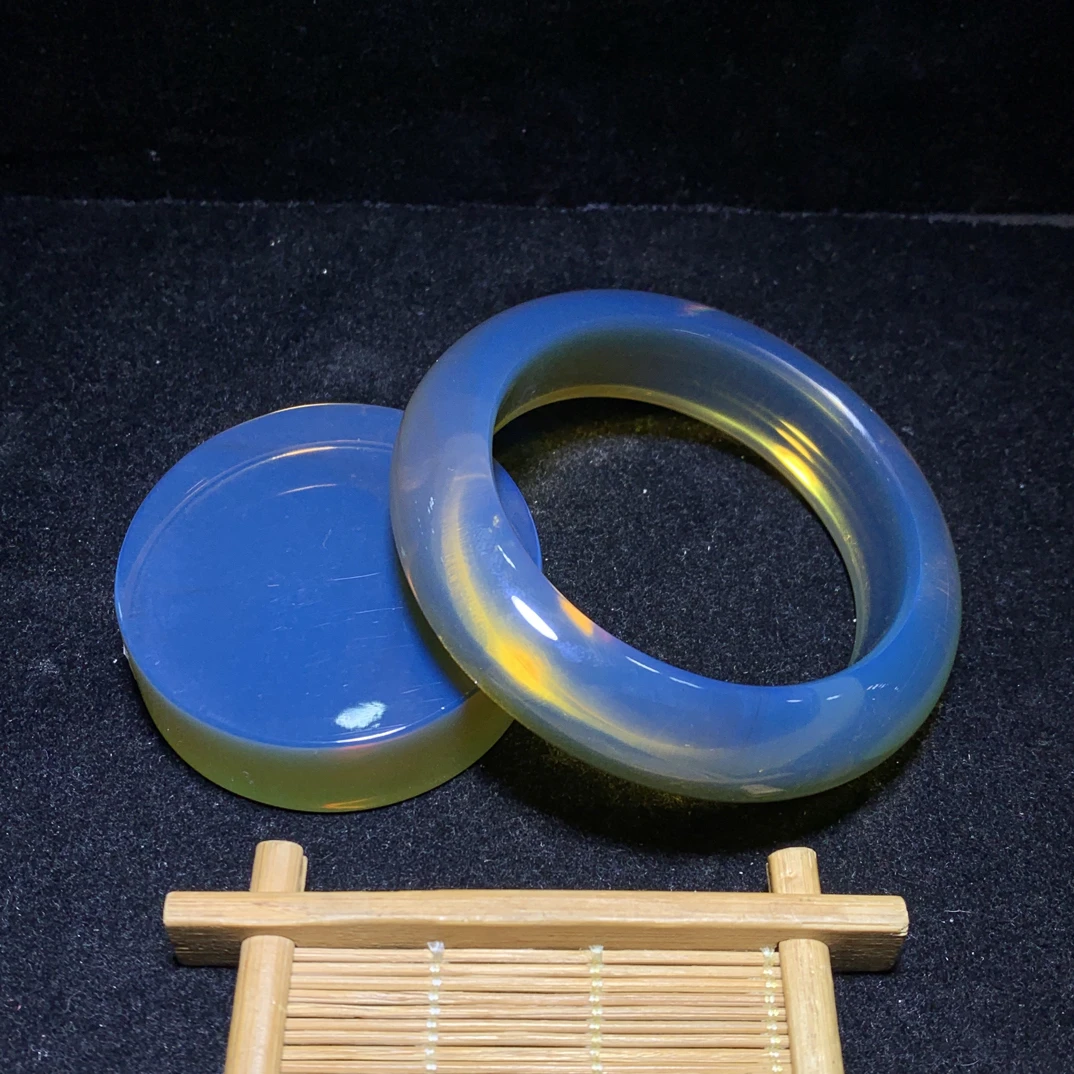 缅甸琥珀高蓝手镯57.6