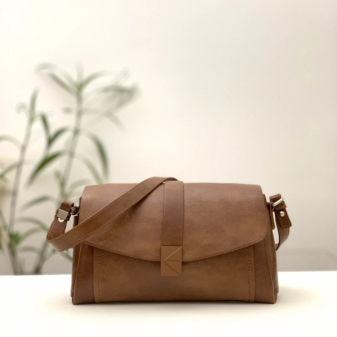 25新款时尚单肩款防盗欧美风单肩多隔层高质感穿搭斜挎包手拎包