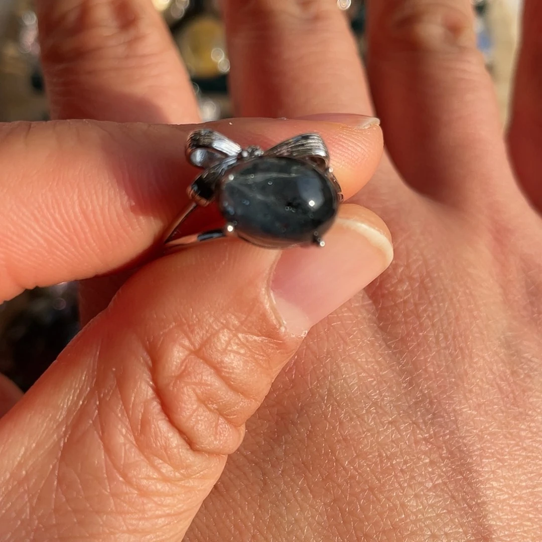 【闪购商品】银S925镶嵌珠宝半成品水晶戒指