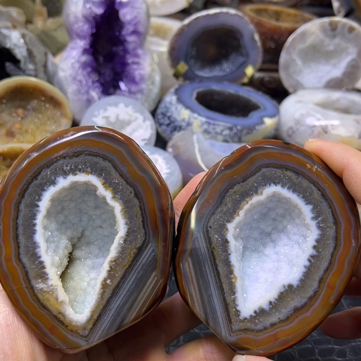 珠宝半成品未镶嵌水晶白软拉丝盆