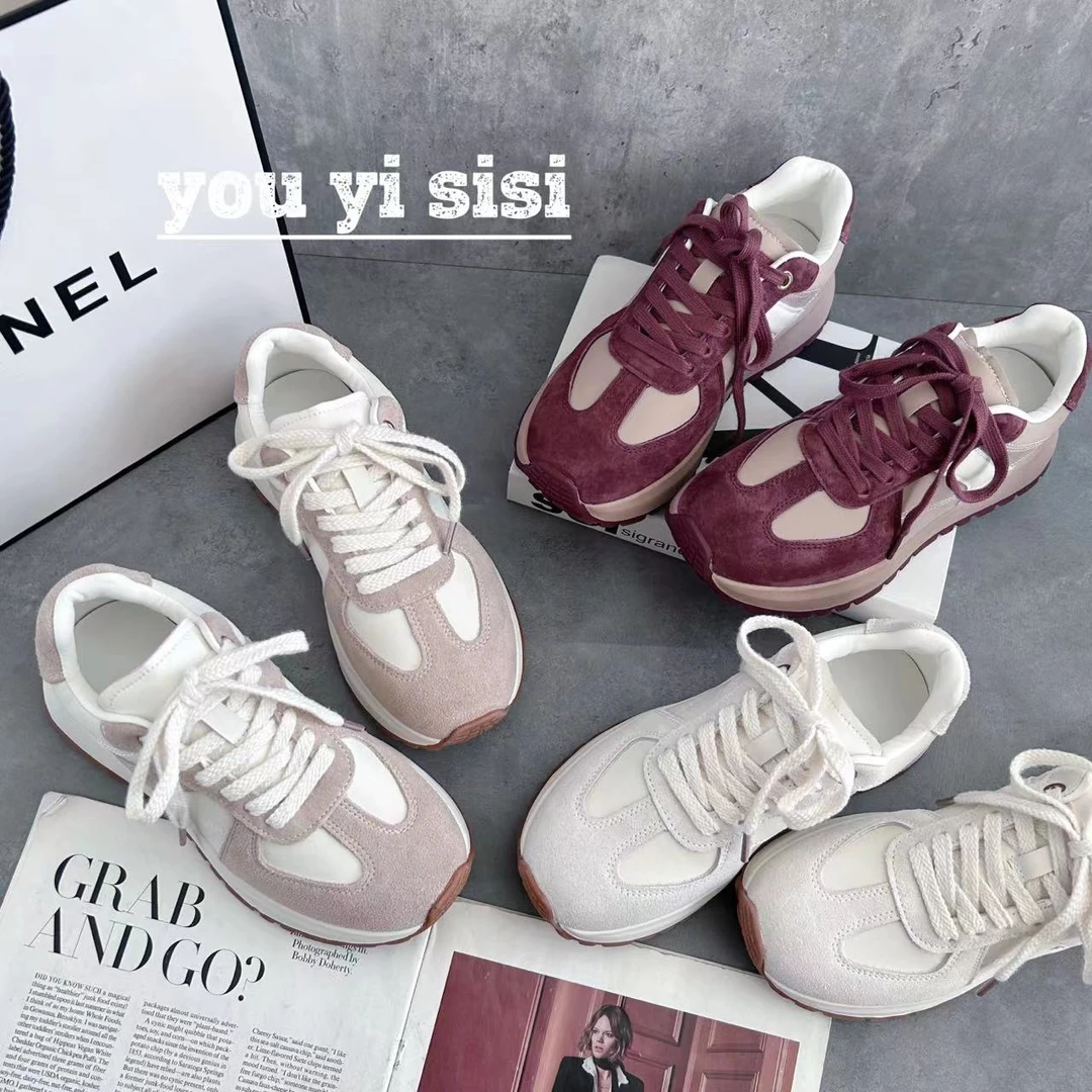 有意思思女鞋“违约金2.0”四季时尚百搭透气潮流潮鞋厚底韩版ins