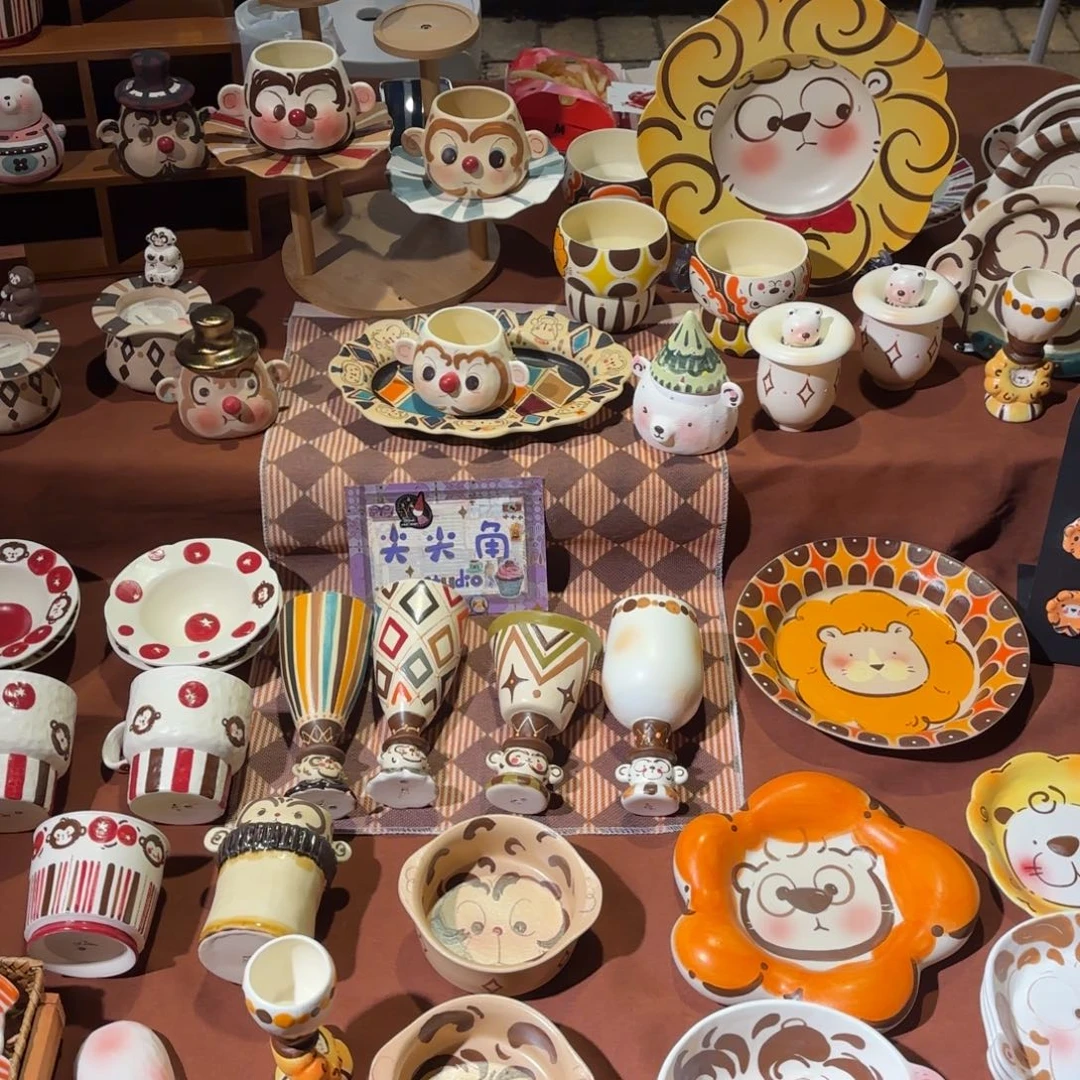 陶摆件可爱的鸭鸭鸭鸭