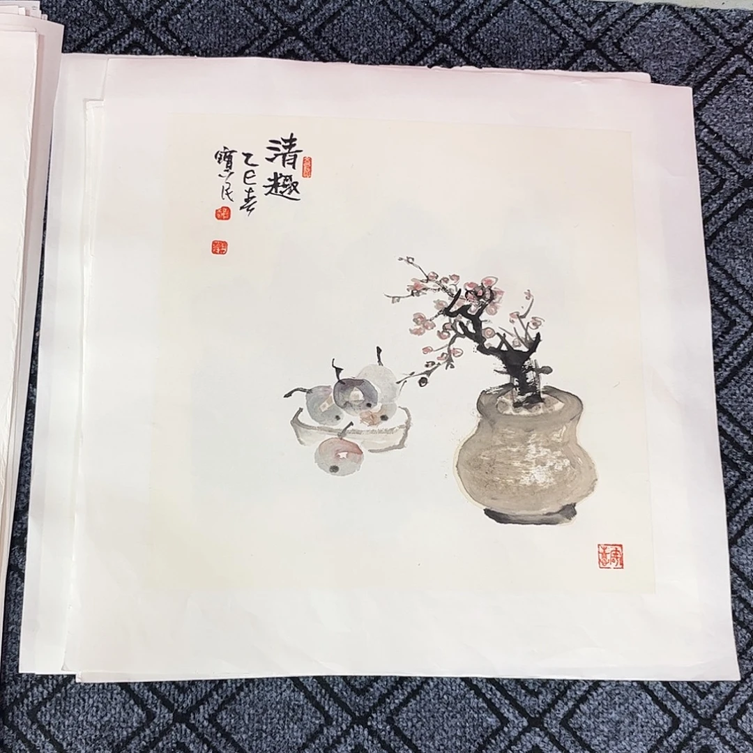V***s国画武瑞军老师三尺斗方花鸟奇