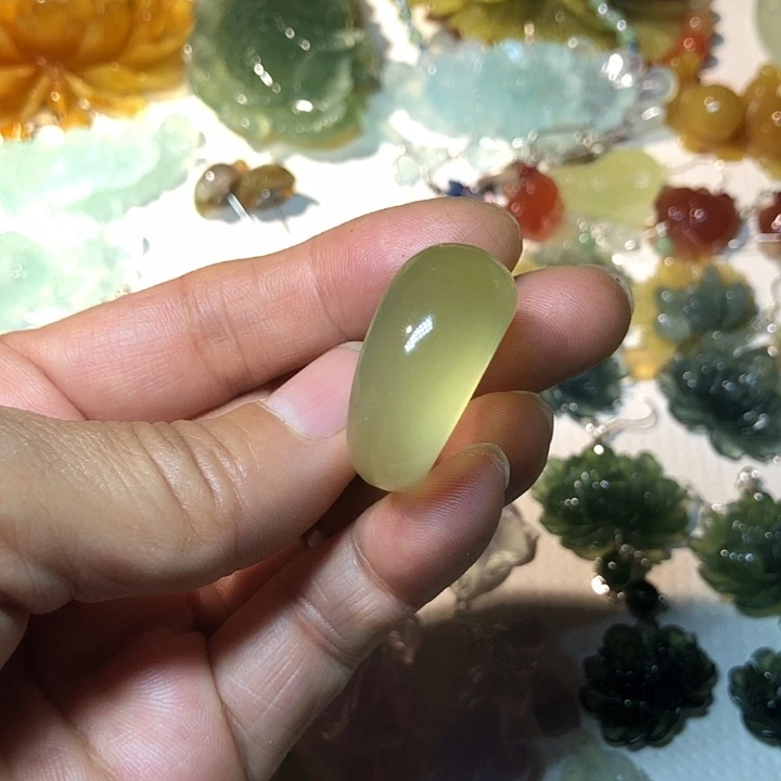 蛇纹石玉未镶嵌戒指f****y