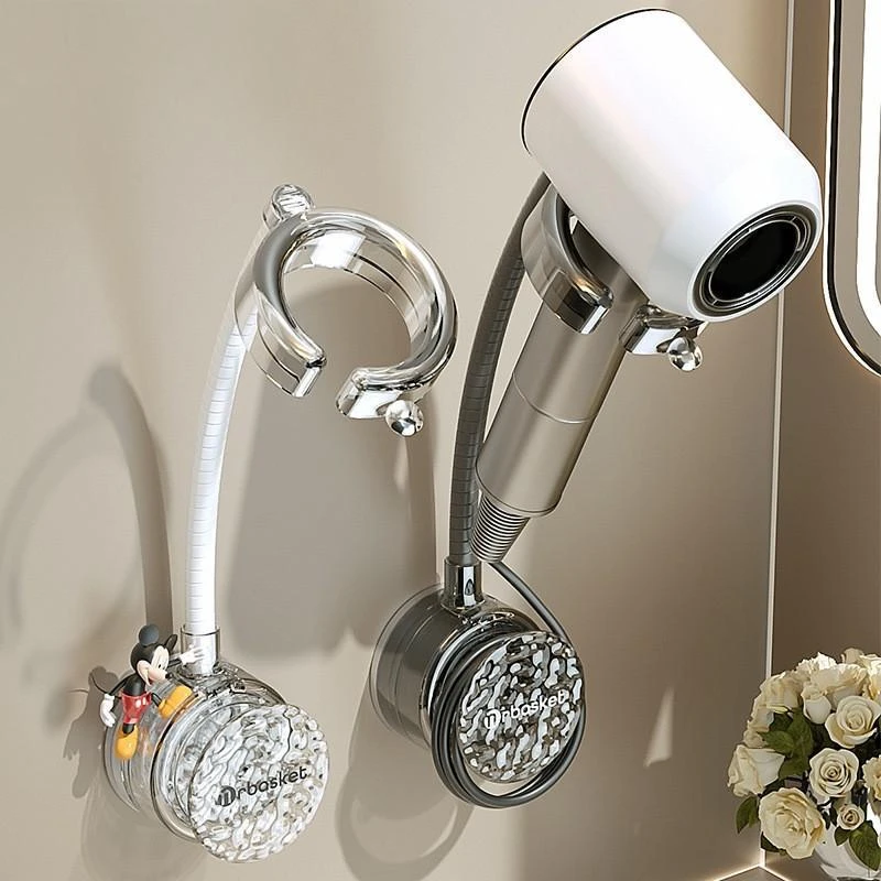 吸盘懒人吹风机支架卫生间免打孔可旋转解放双手收纳架风筒置物架