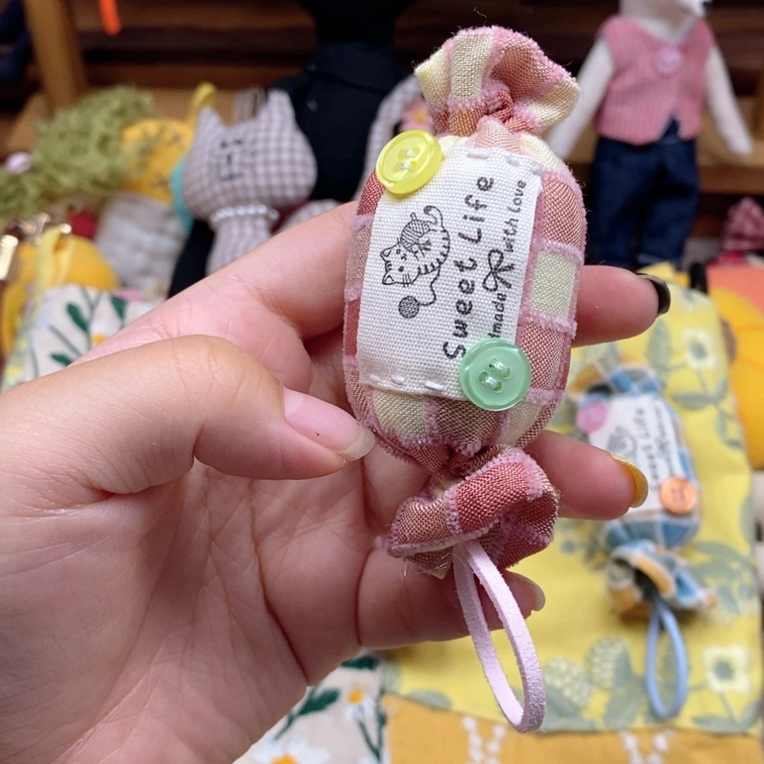 手作挂件糖果粉色
