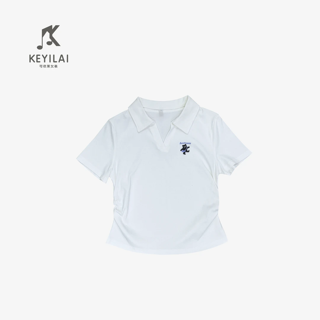 可依莱刺绣韩版短袖DY5X1Q0396