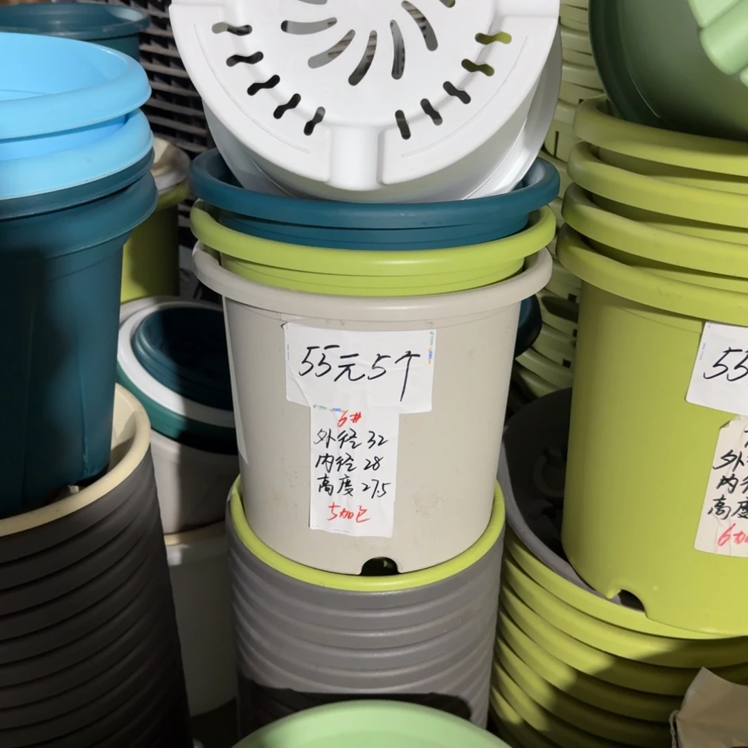 灰白色6号口径32高27无拖7个