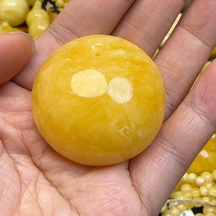 酷***宝蜜蜡颈饰未镶嵌天然蜜蜡