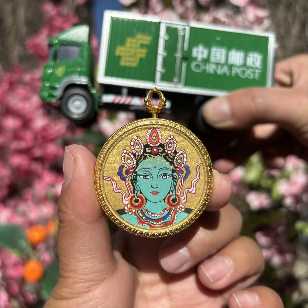 西藏林芝邮政唐卡全（绿度母）