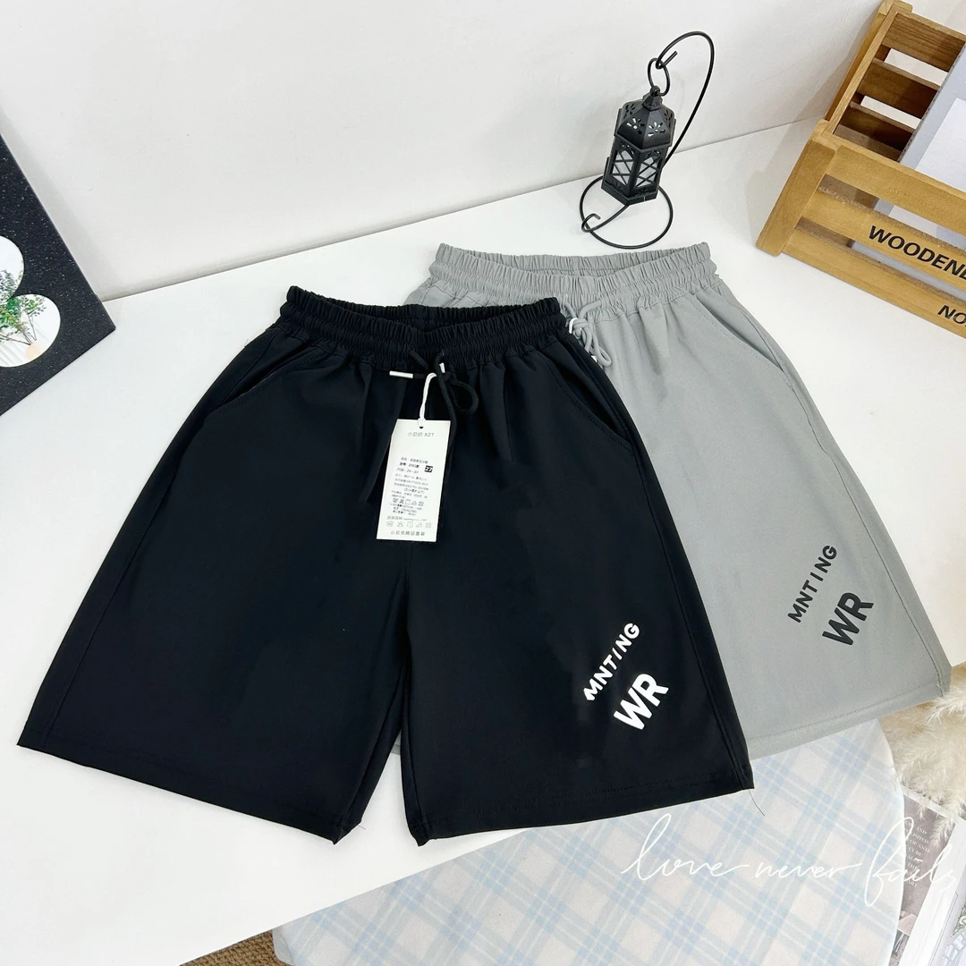 男童短裤子夏季薄款儿童运动透气户外松紧腰休闲裤中裤五分裤