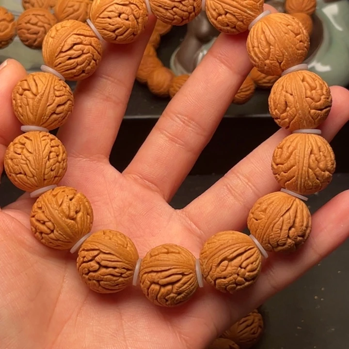 桃核手串绣球桃核18