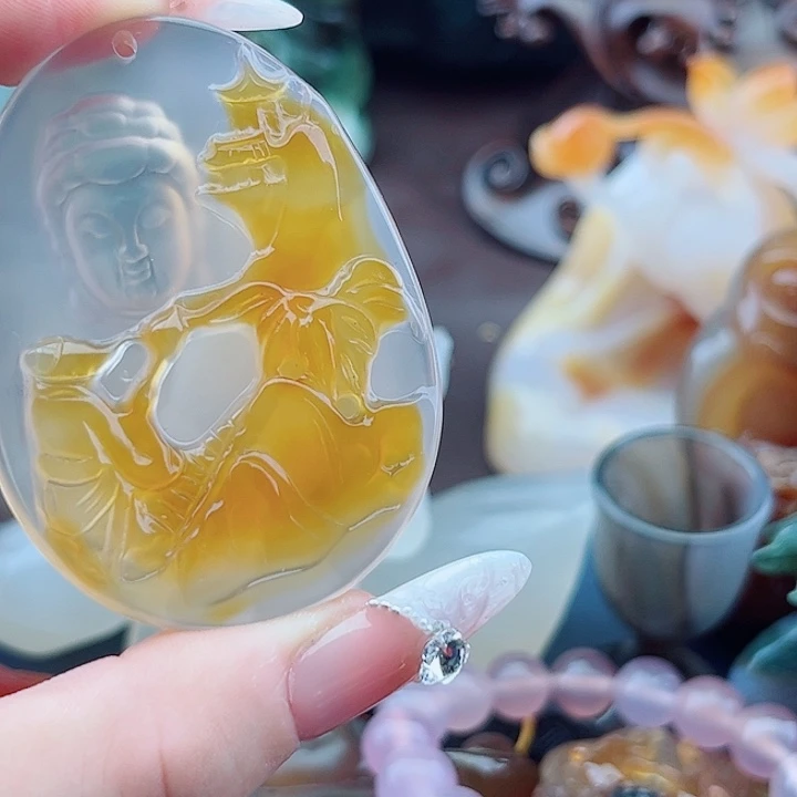 轻***扬未镶嵌玛瑙手饰吊坠