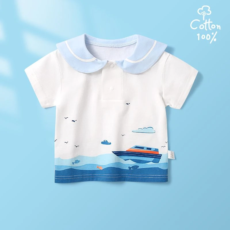 清仓婴儿短袖t恤纯棉宝宝夏装小童半袖夏季薄款幼儿衣服a类上衣
