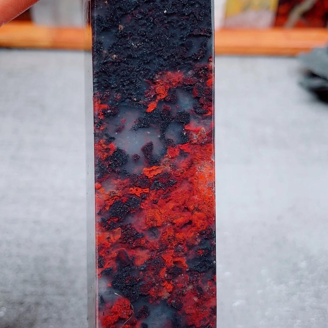 【闪购商品】玉桂林鸡血玉印章素章11