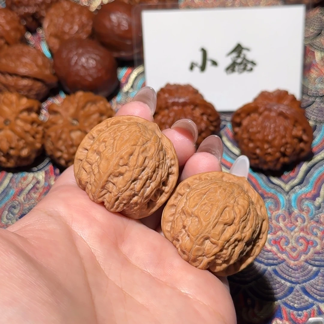 核桃把件1296号36乾隆磨文玩核桃