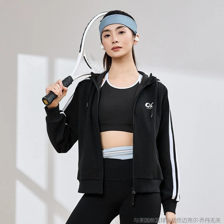 乔丹针织开衫女2025秋透气吸汗综训休闲运动外套女QDEWD2253082B
