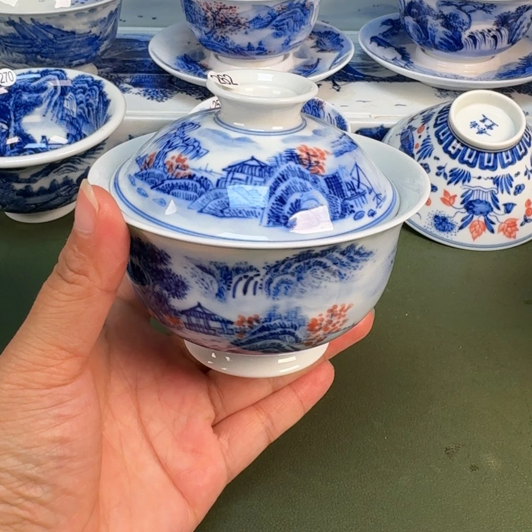 景德镇纯手绘茶具圆圆262