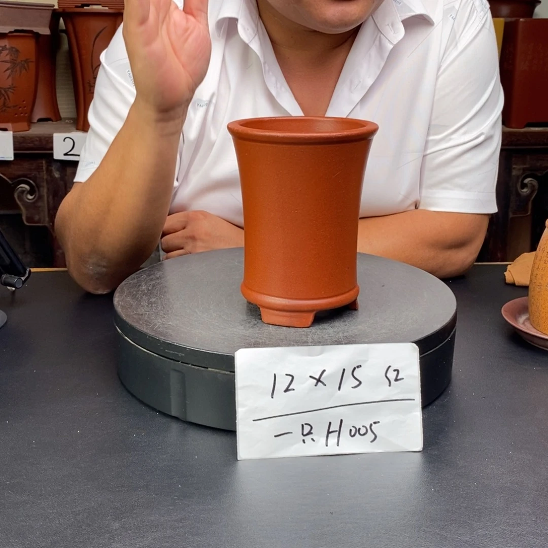 紫砂花盆货号一只H005