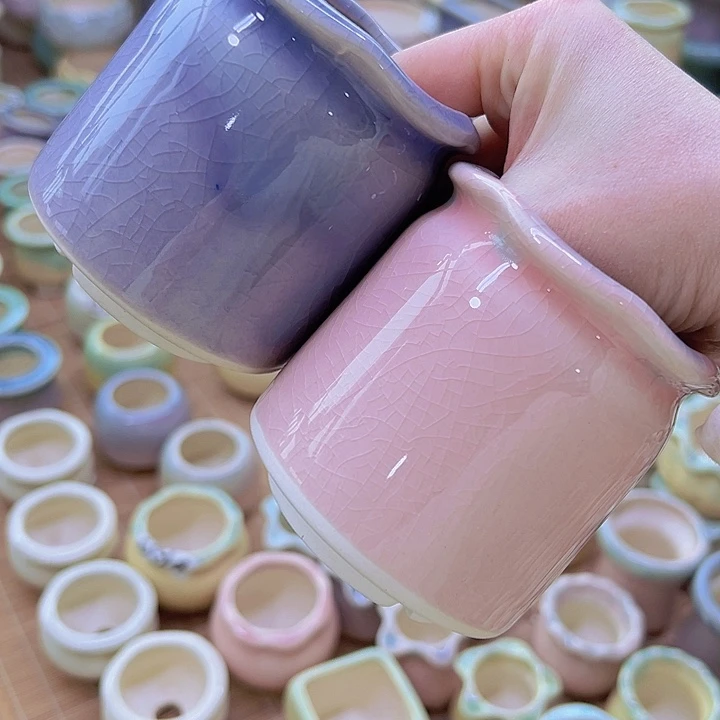 红陶陶瓷花盆当场满12包邮