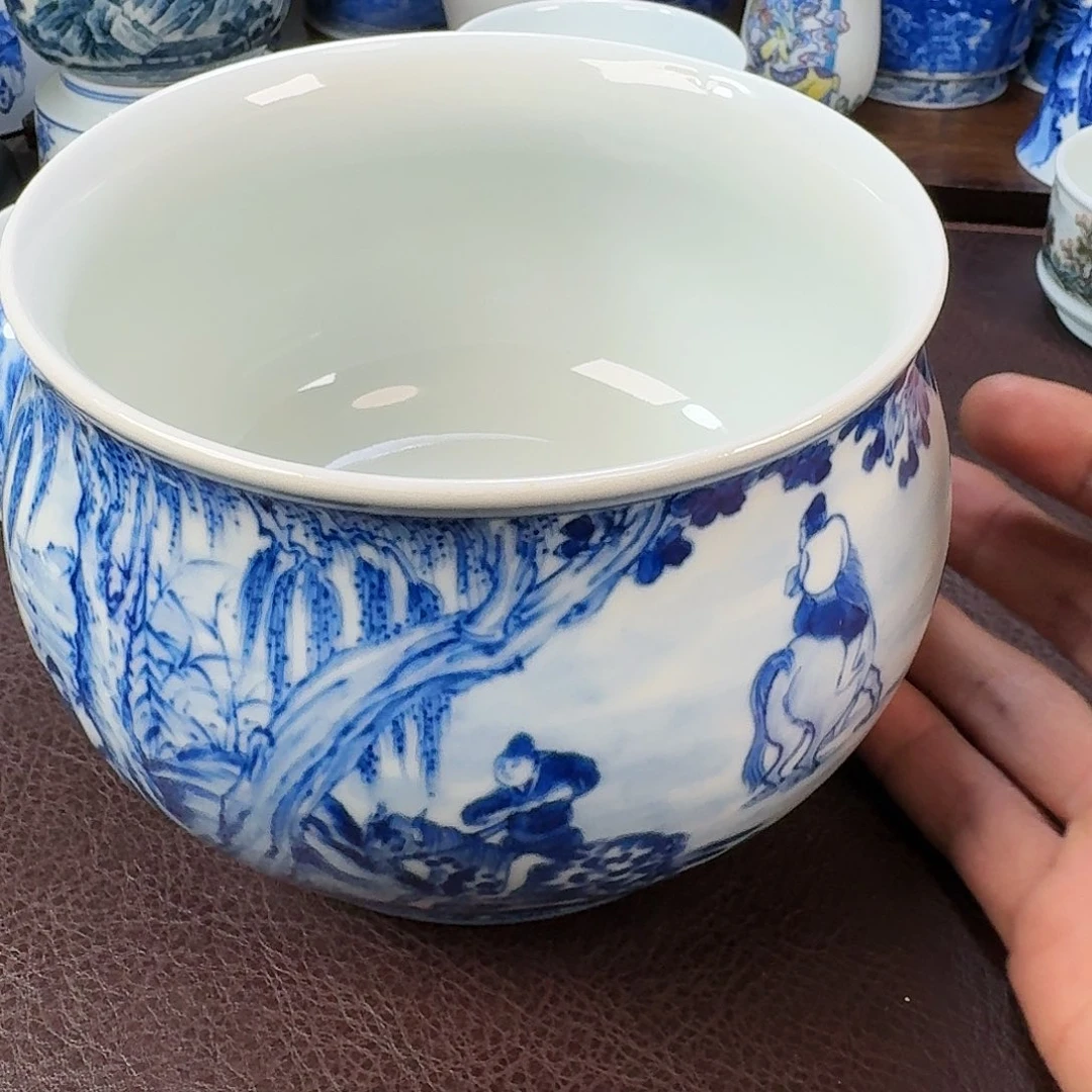 瓷片大*现代景德镇陶瓷手绘茶具