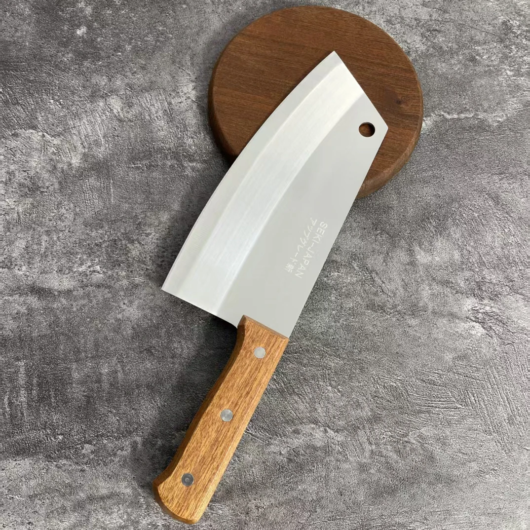 新疆包邮锋利不锈钢家用轻切片切菜切肉刀专业厨房刀具